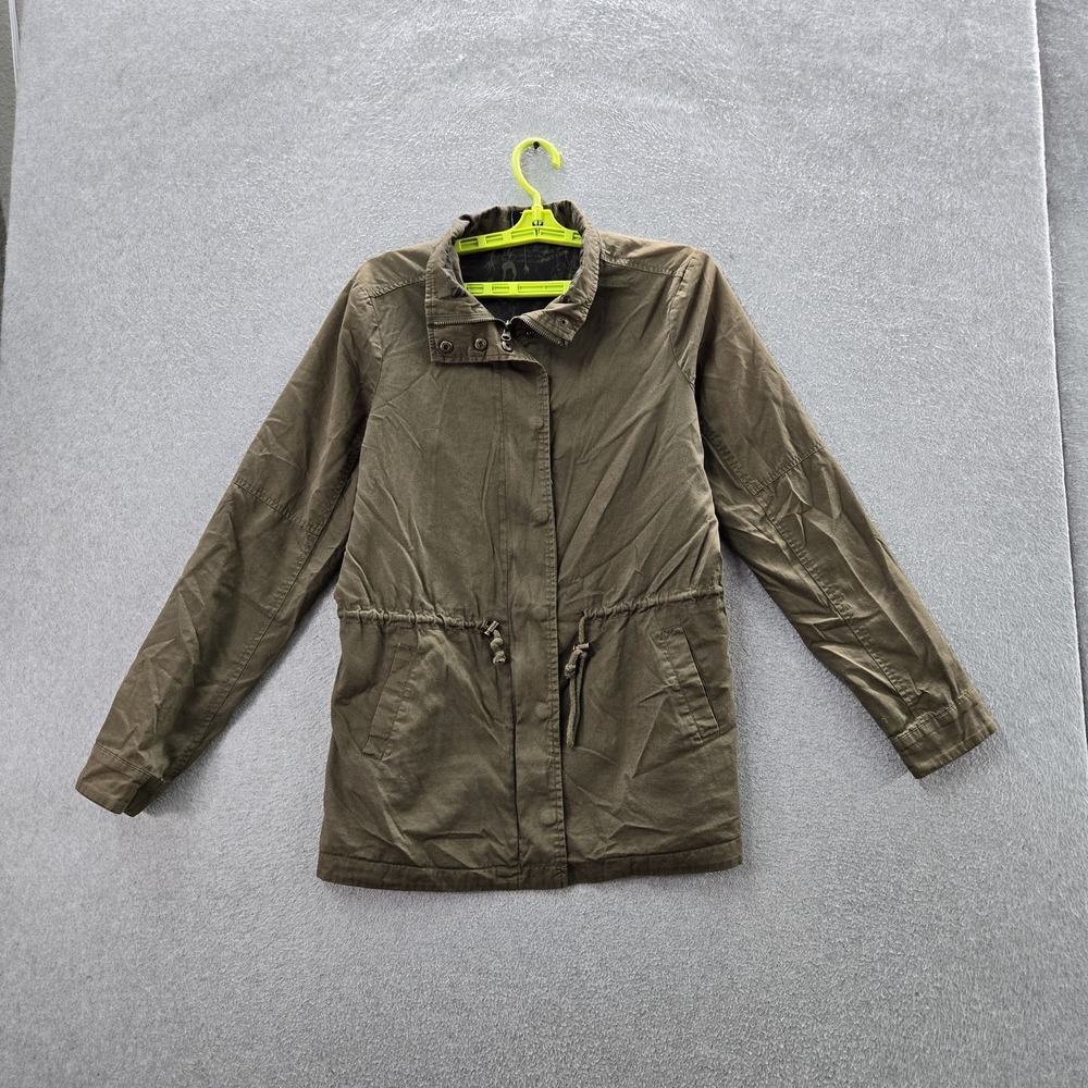 Supernatural Women Jacket S Green‎ Field Button Zipper Long Sleeve Utility
